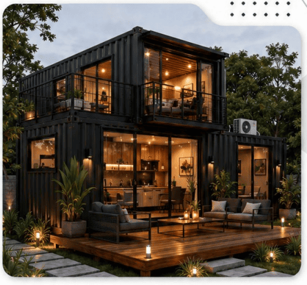 Residência container modular contemporânea